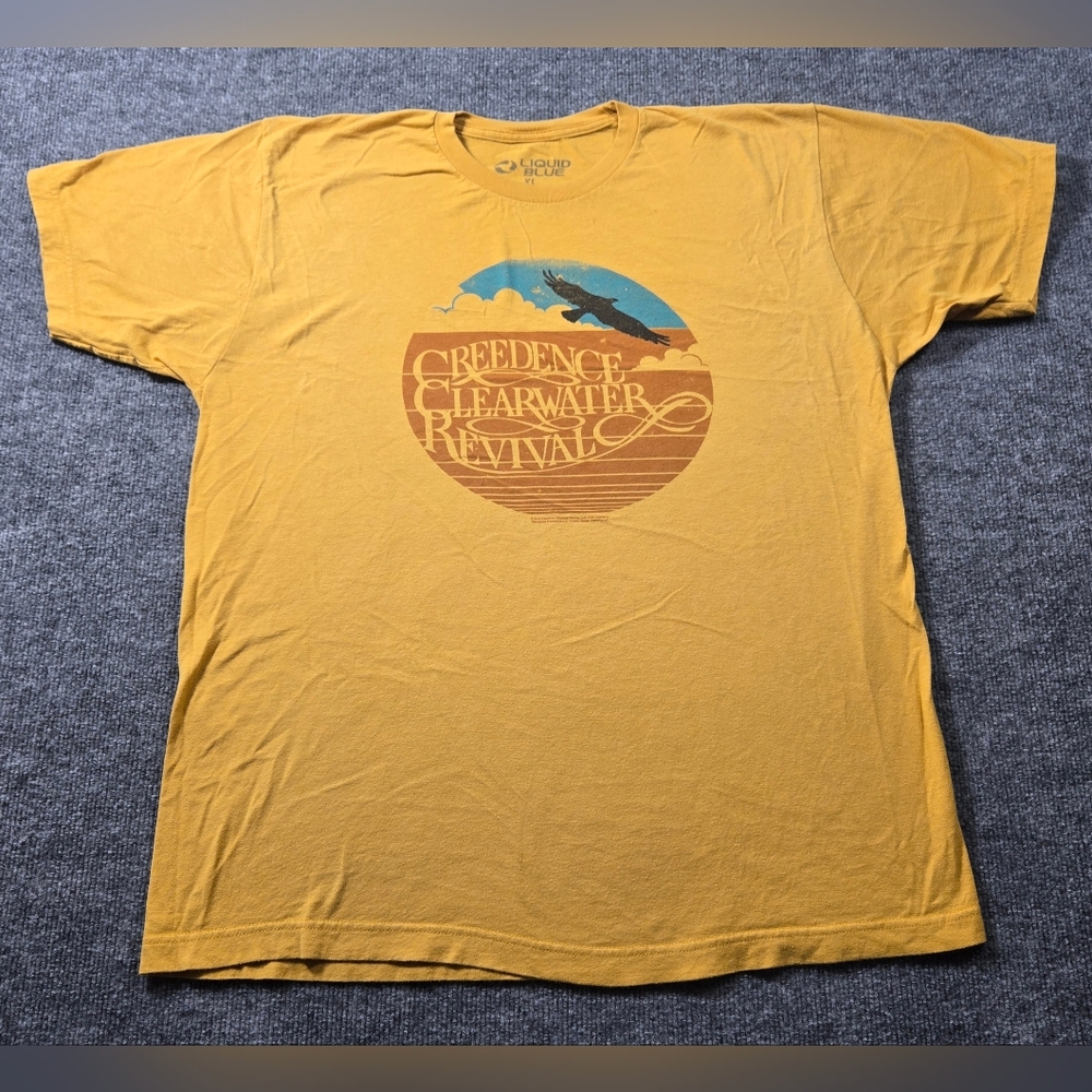​Liquid Blue Creedence Clearwater Revival‎ CCR Graphic Tee Yellow XL